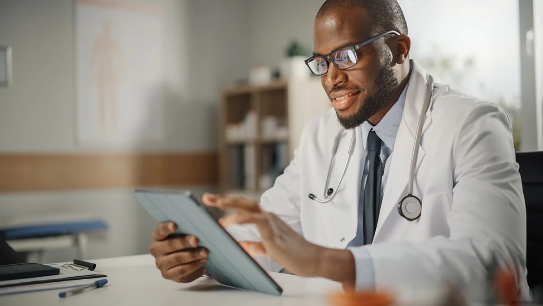 doctor researching MSO